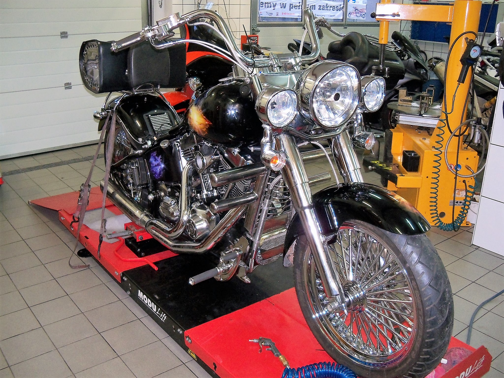 Harley Davidson FLSTCI Softail przebudowa silnika i remapping motocykla